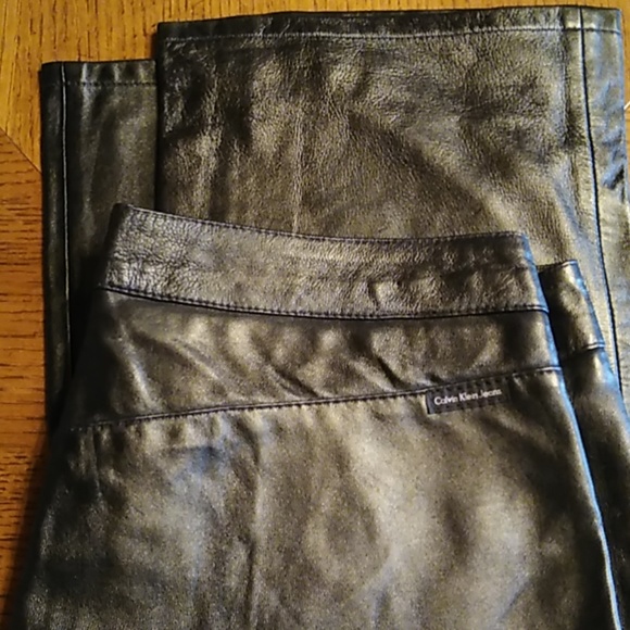 Calvin Klein Leather Pants - Picture 4 of 7